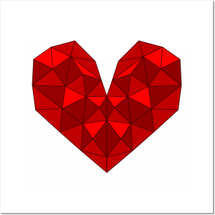 Crystal heart. Posters and Art